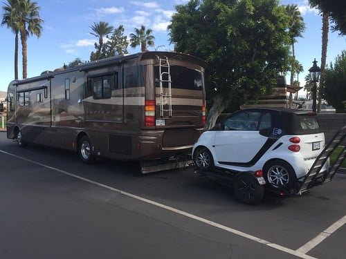 Can a Tesla Be Towed behind an Rv