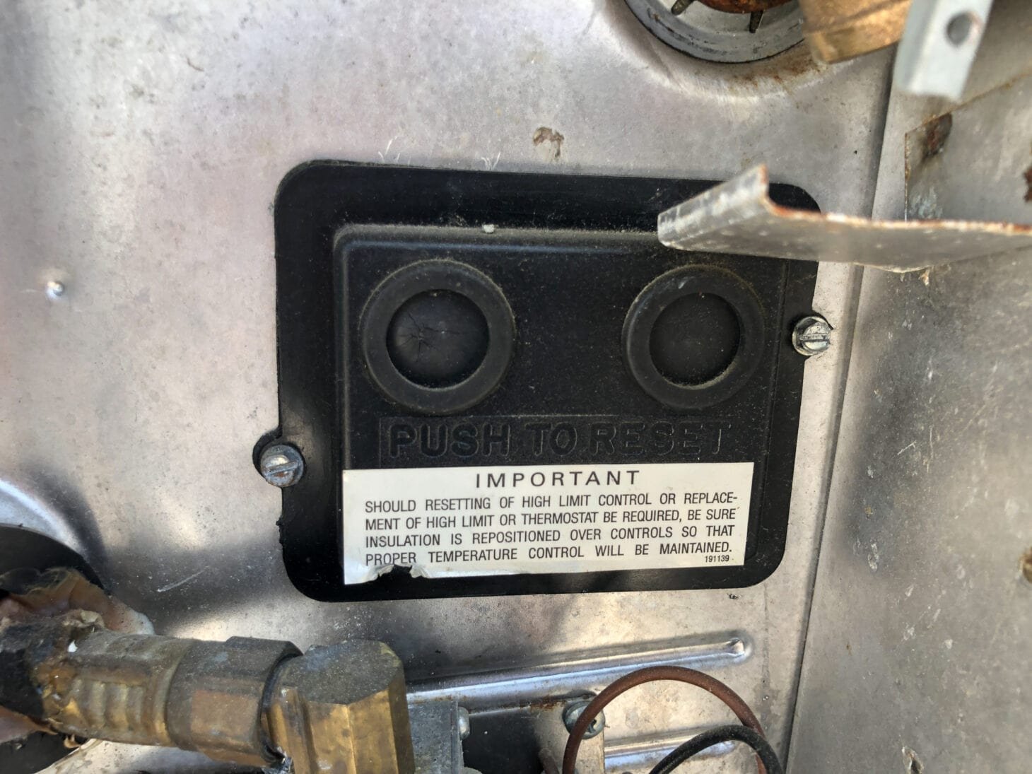 Rv Water Heater Reset Button Location