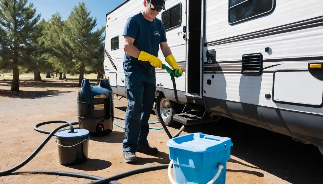 how to empty rv tanks