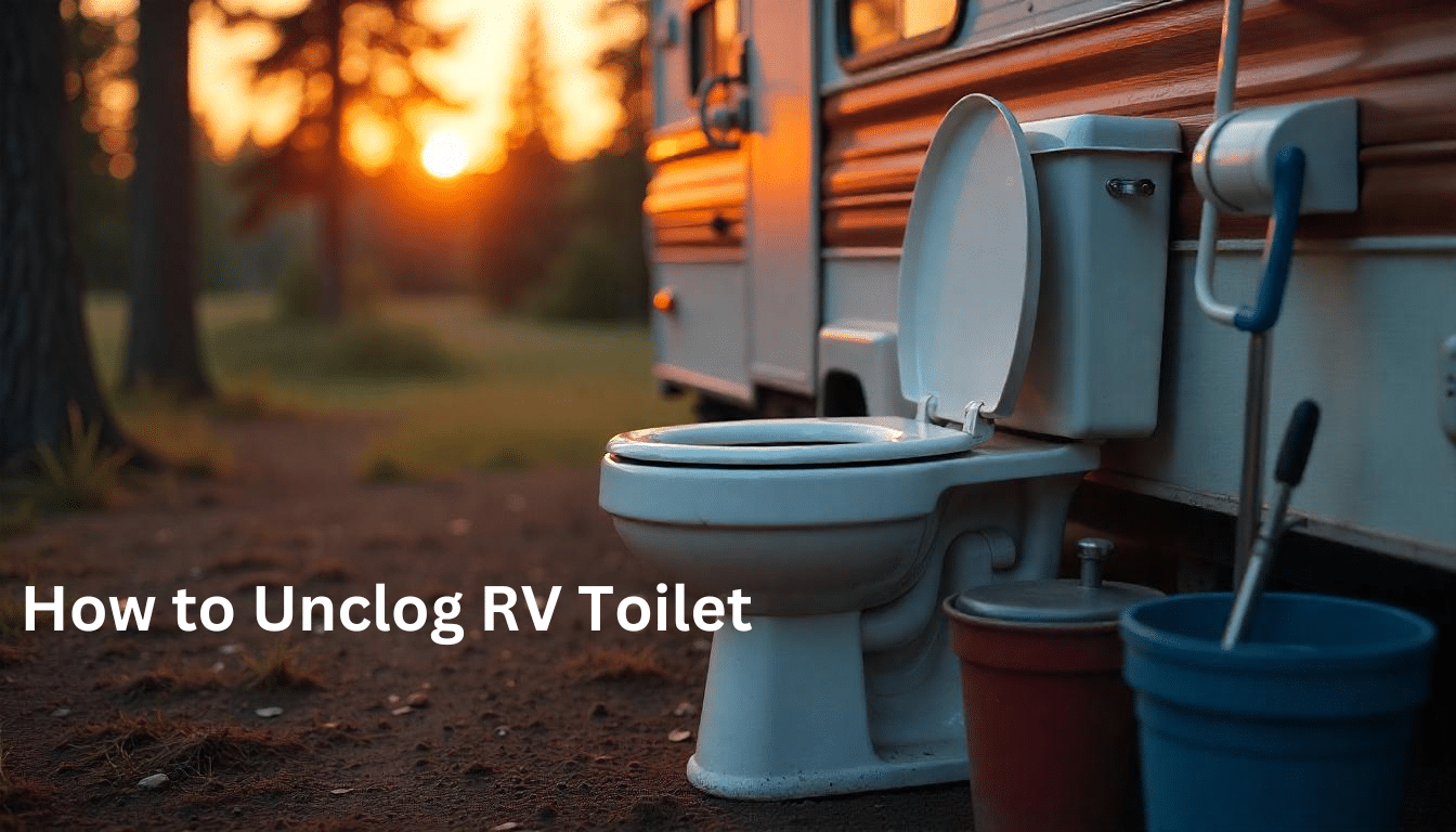 how to unclog rv toilet