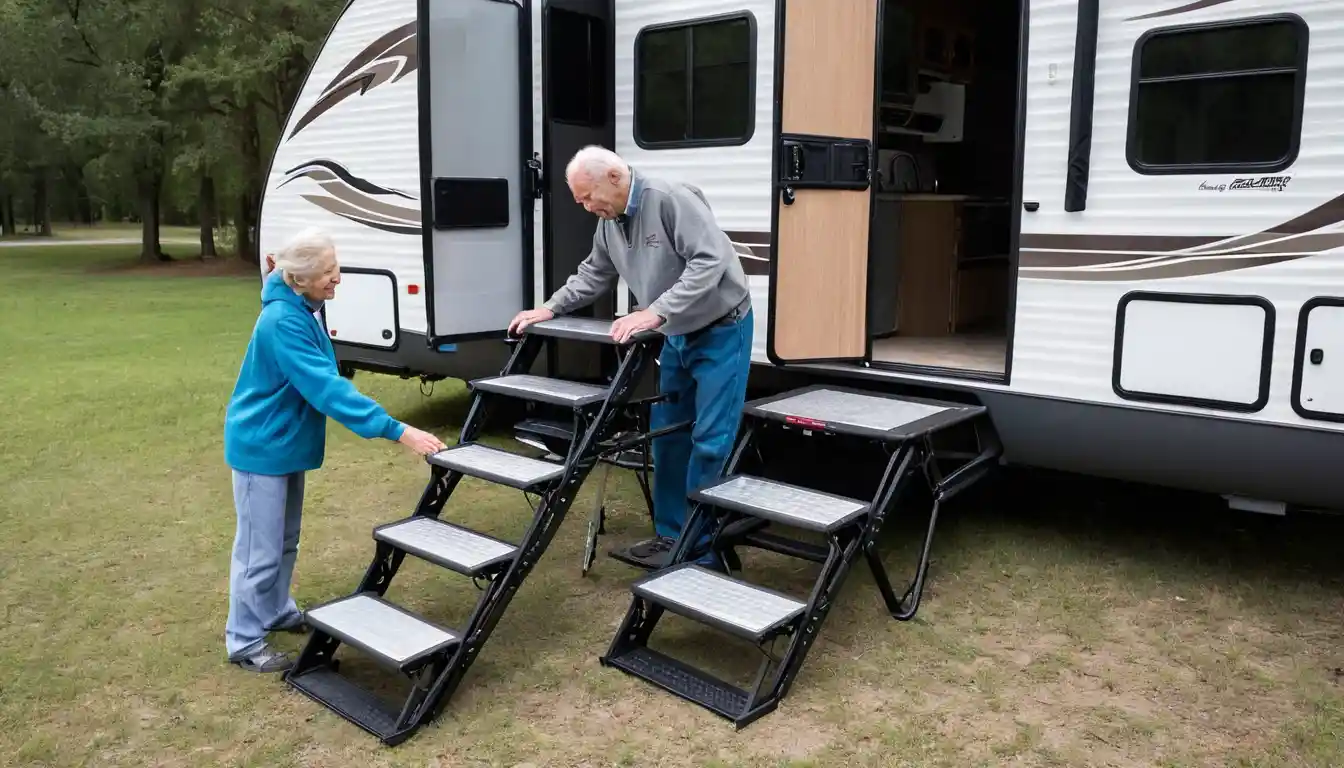 rv steps for elderly